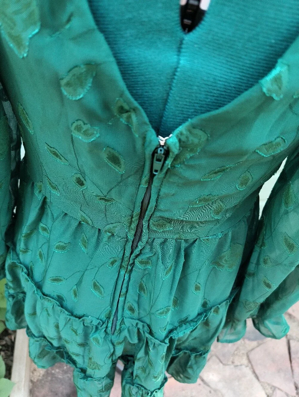 Alter'd State Forest Long-Sleeve Tiered Dress - Picture 6 of 6